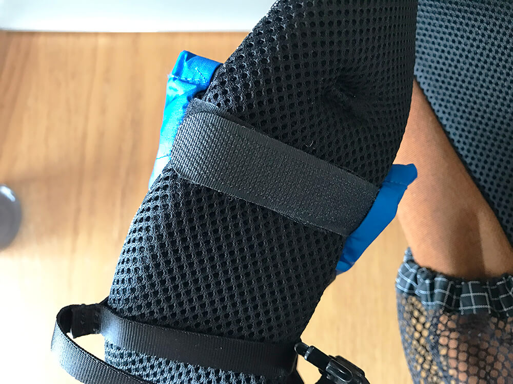 ベルクロずれたらメッシュボロボロになりそう