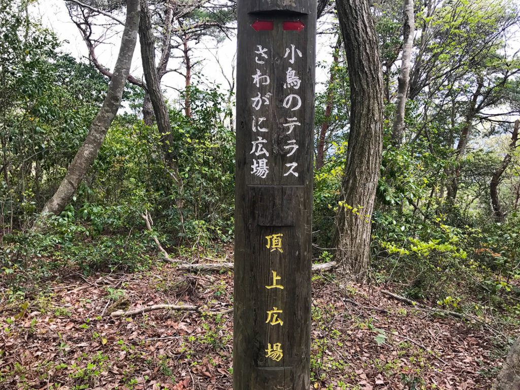 さわがに広場から下る